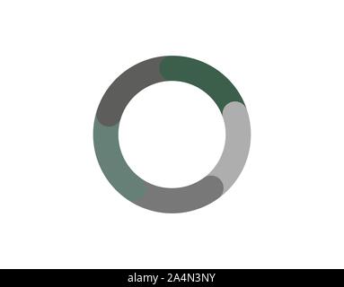 Colorato grafico a torta, diagramma, Una infografica. Illustrazione Vettoriale. Illustrazione Vettoriale