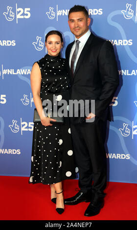 Jill Morgan e Rav Wilding frequentando il venticinquesimo compleanno Lotteria Nazionale Awards, la ricerca per il Regno Unito preferiti della lotteria nazionale-progetti finanziati. Foto Stock