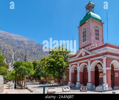 La Iglesia de San José de Maipo in Plaza de Armas (Piazza Principale), San Jose de Maipo, Cordillera Provincia, Cile, Sud America Foto Stock