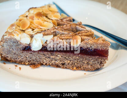 Fresh Linzer Torta Foto Stock