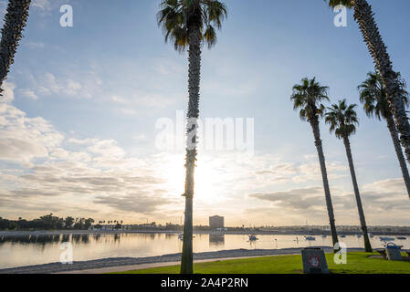 Mission Bay su una mattinata di ottobre. San Diego, California, Stati Uniti d'America. Foto Stock