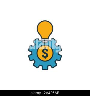 Crowdsourcing icon set. Quattro elementi in diversi stili dal contenuto raccolta di icone. Creative crowdsourcing icone riempito, contorno, colorata e piatto Illustrazione Vettoriale