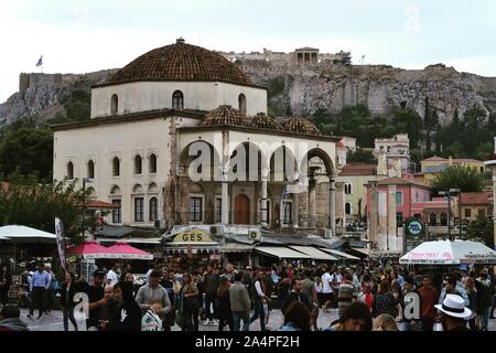 Il centro di Atene Foto Stock