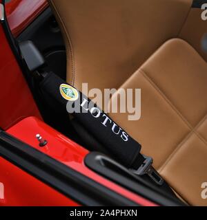 Lotus auto sportiva cintura di sicurezza. Foto Stock