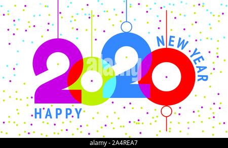 Vacanza alla moda 2020 design di testo Illustrazione Vettoriale