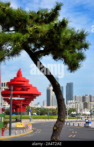 4 maggio Square Qingdao Cina Foto Stock