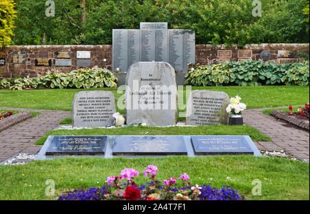 Lockerbie Giardino della Rimembranza, Dryfesdale cimitero, Lockerbie, Dumfries and Galloway, Scozia Foto Stock