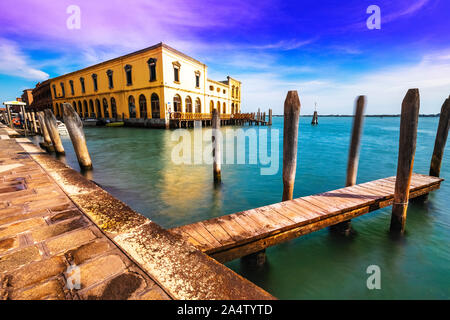 Rio dei vetrai sull isola di Murano Venezia Italia Foto Stock