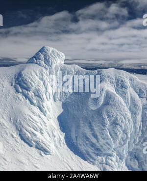 Mt. Scogliere Hasteinar, Hofsjokull calotta di ghiaccio, Islanda Foto Stock