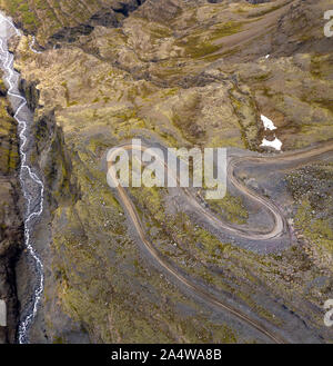 Paesaggio, Stadardalur valley, Vatnajokull National Park, Islanda Foto Stock
