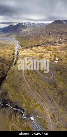 Paesaggio, Stadardalur valley, Vatnajokull National Park, Islanda Foto Stock
