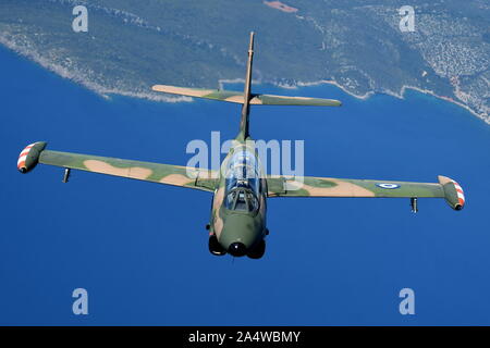 NORTH AMERICAN T-2E BUCKEYE dell'aeronautica militare greca. Foto Stock