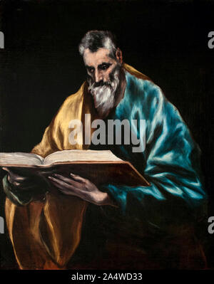 El Greco, Apostolo San Simone, pittura, 1610-1614 Foto Stock