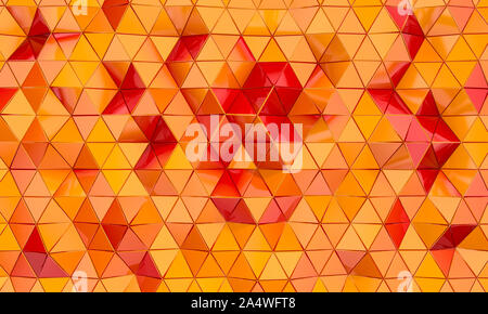 3D Image Rendering di un background geometrico con forme triangolari. Foto Stock