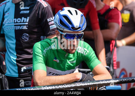 GERHARD KERSCHBAUMER durante il Cross-Country World Cup - Val di Sole UCI MTB - uomini, Val di Sole, Italia, 04 Ago 2019, ciclismo MTB - Mountain Bike Foto Stock