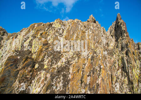 Roccia dell'ardesia. Foto Stock