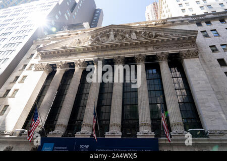 La città di New York Stock Exchange Foto Stock