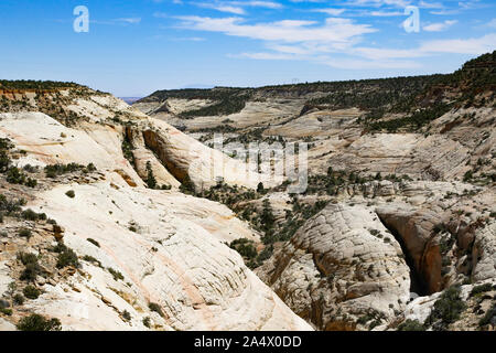 Scena stradale sulla Utah's Scenic Byway 12 Foto Stock