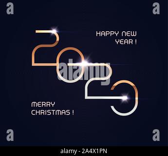 31 dicembre / 1 gennaio biglietto di auguri o un calendario di coprire il modello per il nuovo anno e la celebrazione del Natale. Golden elite numeri elegante con royal candelette Illustrazione Vettoriale