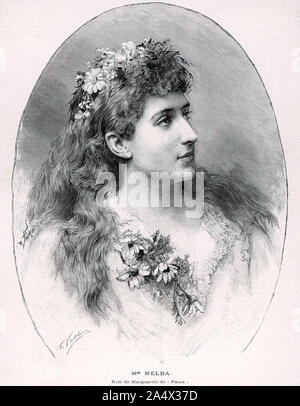 NELLIE MELBA (1861-1931) Australian soprano lirico Foto Stock