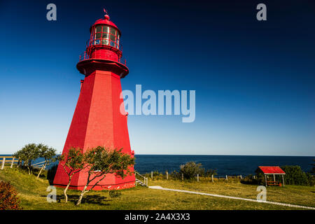 La Martre Lighthouse   La Martre, Quebec, CA Foto Stock