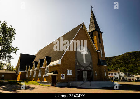 St Maxime chiesa cattolica   Saint-Maxime-du-Mont-Louis, Quebec, CA Foto Stock