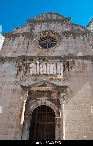 San Salvatore (croato: Crkva sv. Spasa) è una piccola chiesa votiva situato nel centro storico di Dubrovnik. È dedicato a Gesù Cristo Foto Stock