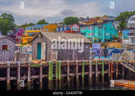 Lunenburg Nova Scotia,. Un centro storico in Canada. Foto Stock