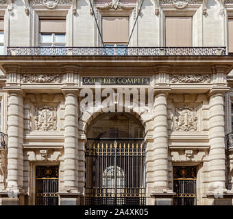 Corte dei conti a Parigi Foto Stock