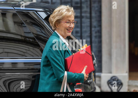 Il 16 ottobre 2019, Ministri che arrivano al numero 10 di Downing Street in Westminster, Londra. Foto Stock