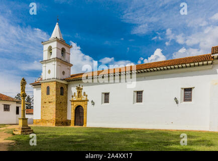 Vecchia chiesa di Villa de Leyva Boyaca in Colombia Sud America Foto Stock