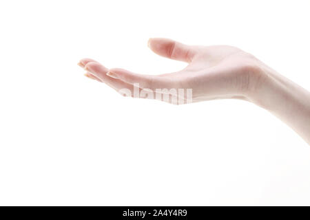 Close up della donna di mano Foto Stock