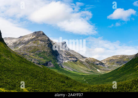 Bella natura in Valldal, Norvegia Foto Stock