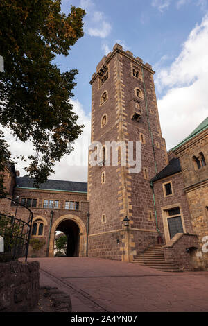 Il castello Wartburg a Eisenach Foto Stock