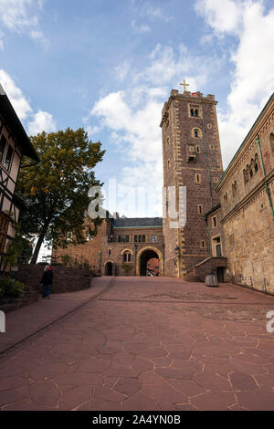 Il castello Wartburg a Eisenach Foto Stock