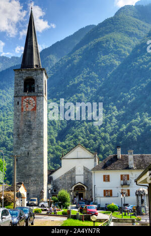 L'Italia, Piemonte, Crodo, chiesa di Santo Stefano Foto Stock