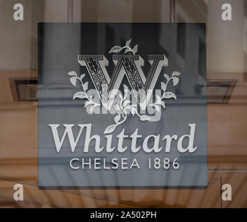 LONDON, Regno Unito - CIRCA NEL SETTEMBRE 2019: Whittard segno Foto Stock