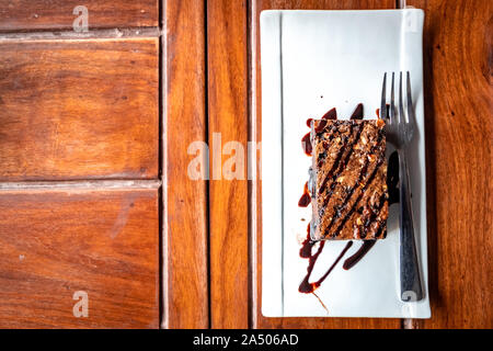 Vista dall'alto di dessert Foto Stock