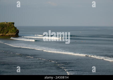 Navigazione a Balangan spiaggia di Bali, Indonesia Foto Stock