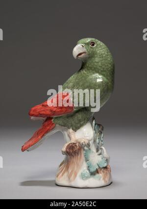 Candelabro con Parrot (Parrot), c. 1740. Foto Stock