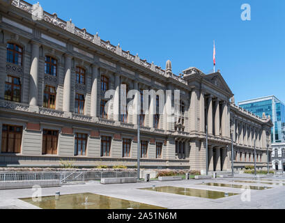 Palacio de los Tribunales de Justicia (la giustizia tribunali Palace), che ospita la Corte Suprema del Cile, Santiago del Cile, Sud America Foto Stock