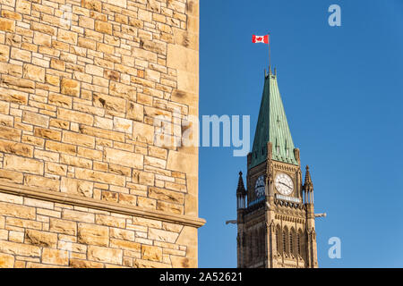La pace torre del parlamento canadese Foto Stock
