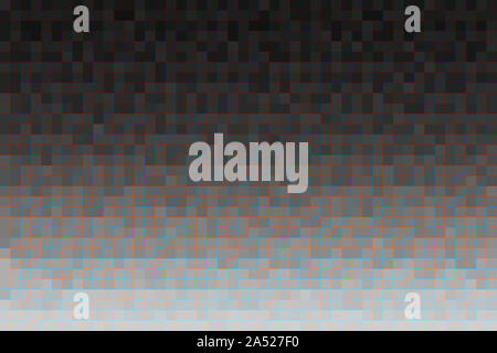 Abstract glitch gradiente dello sfondo. Texture con pixel quadrati e blocchi di linee colorate. Mosaico. Foto Stock