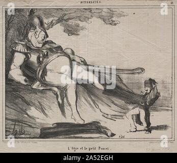 I Cosacchi di risate (piastra 61): l orco e il suo piccolo Tom Thumb, 1854. Foto Stock