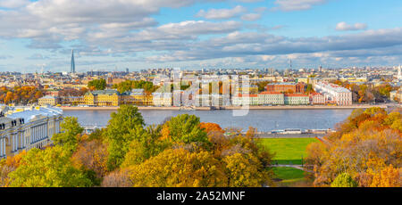 Veduta aerea della città di San Pietroburgo, Russia Foto Stock