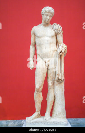 Statua di Hermes da Atalante.Museo Archeologico Nazionale - Atene, Grecia Foto Stock