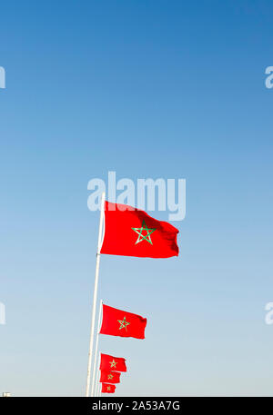 Bandierina marocchina Foto Stock