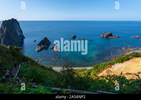 Shimamui Seashore, prefettura di Hokkaido, Giappone Foto Stock