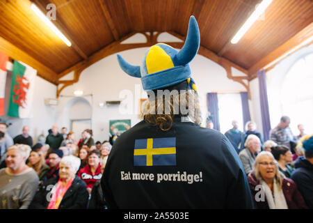 World porridge Making Championships 2019, noto anche come Golden Spurtle, a Carrbridge, Scozia. Foto Stock