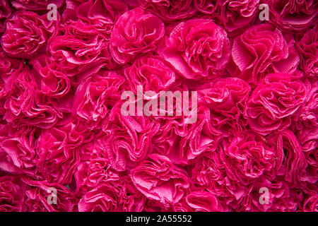 Innaturale fiori artificiali. red rose sfondo , texture Foto Stock